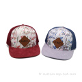 Flat Bill Hats 5 Panneau Camiker Hat